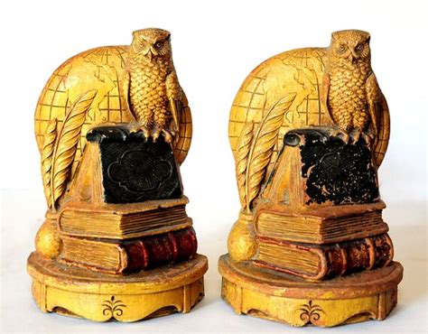 Vintage Set Of Syroco Wood Book Ends Mid By Theatomicattic On Etsy