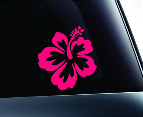 Hibiscus Flower Aloha Hawaii Symbol Decal Funny Car Truck Sticker