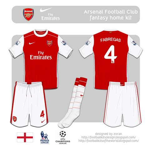 Football Kits Design Arsenal Fc Fantasy Kits