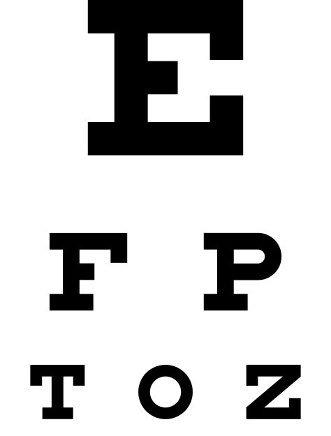 Eye Chart Sample Free Download
