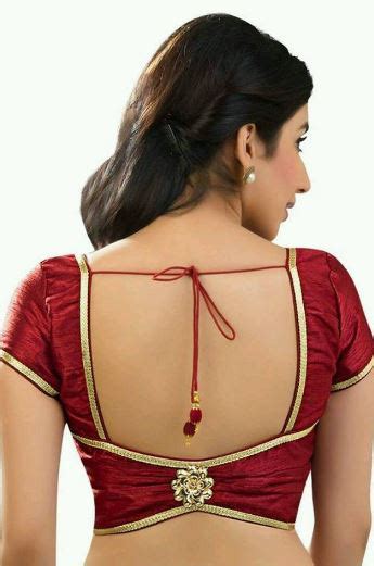When selecting a blouse, the back design is the more important part. Latest blouse back neck designs photos pics images saree ...