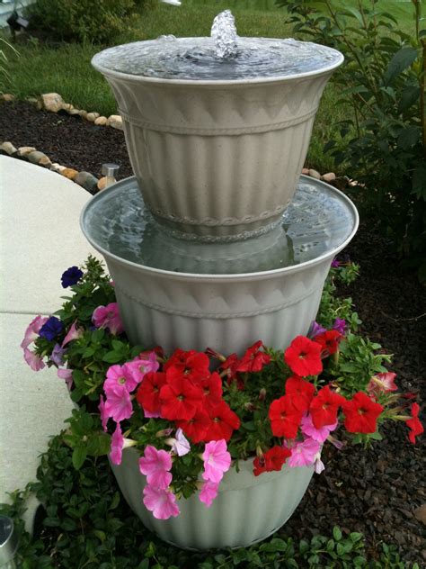 How To Make A Water Fountain Out Of A Flower Pot Flower Pot Drawing