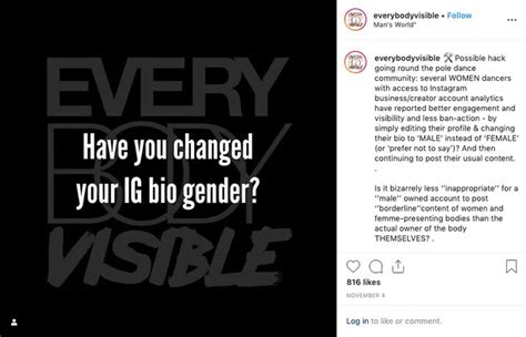Women Are Pretending To Be Men On Instagram To Avoid Sexist Censorship Huffpost Uk Tech