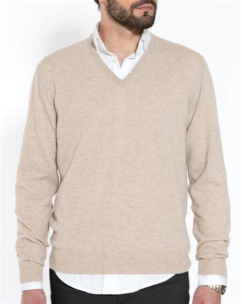 Mens Cashmere V Neck Sweater Maisoncashmere