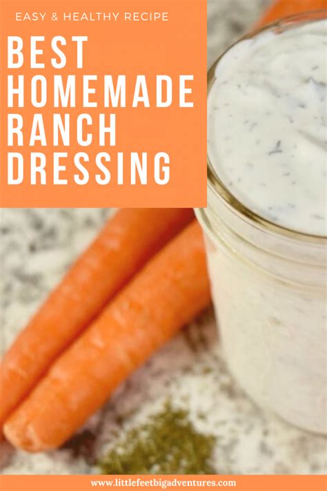 Healthy Homemade Ranch Dressing Recipe Easy And Delicious