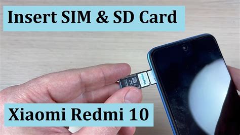 How To Insert Remove Sim Sd Memory Card In Xiaomi Redmi Youtube