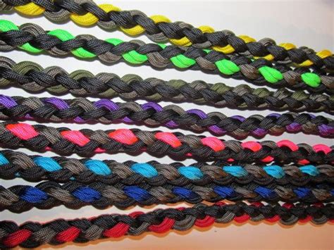 How to tie a four strand round braid paracord survival bracelet. Custom 550 Paracord Round Braid Leash by elizabethcardenas1, $20.00 | Braided leash, 550 ...
