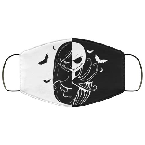 Jack Skellington And Sally Face Mask