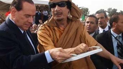 Berlusconi And Gaddafi Launch Libya Motorway Project