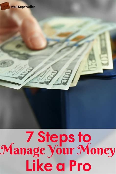 7 Steps To Manage Your Money Like A Pro With Images Money