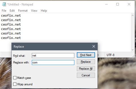 How To Replace Text In Notepad On Windows 10
