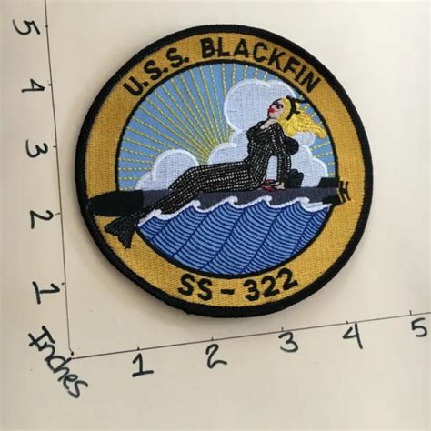 Us Navy Submarine Usn Patch 124 Uss Blackfin Ss 322 799 Picclick