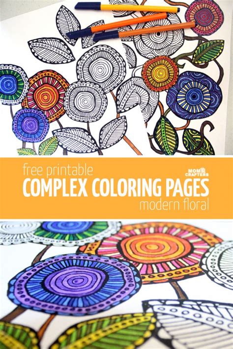 For kids & adults you can print happy birthday or color online. Free Printable Adult Coloring Pages - Modern Floral ...
