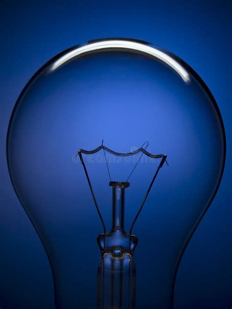 40769 Light Bulb Light Blue Background Stock Photos Free And Royalty