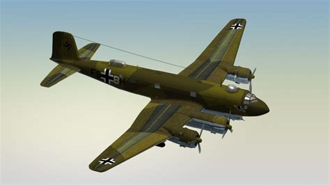 Focke Wulf Fw 200 Condor 3D Modell 50 Max Free3D