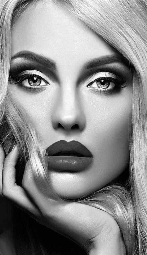 Pin By Shady On ЧБbw Black And White Makeup Black And White