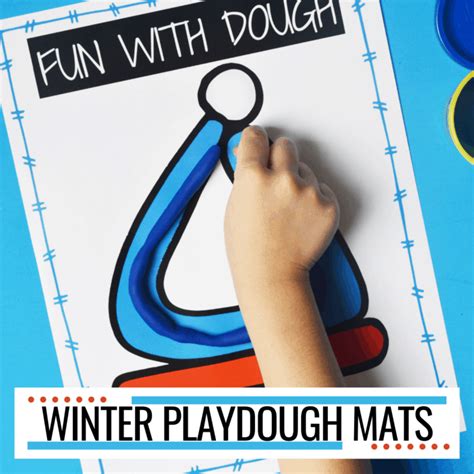 Free Printable Winter Playdough Mats For Preschoolers
