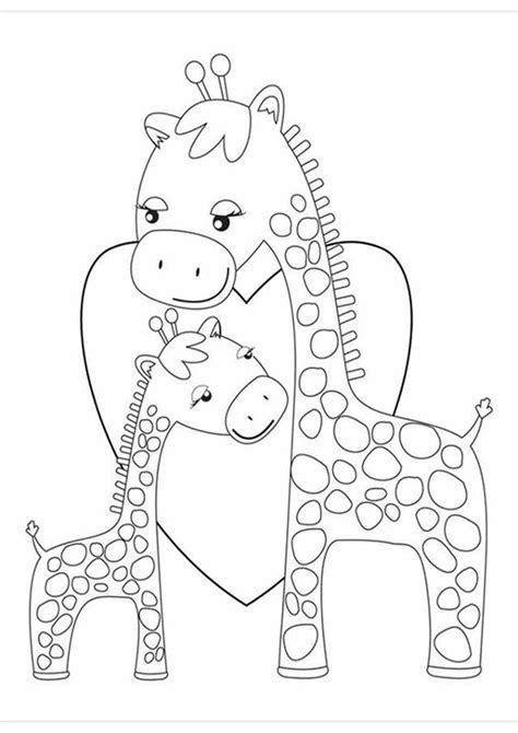 Free & Easy To Print Giraffe Coloring Pages - Tulamama