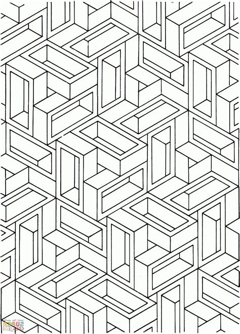 10 Best Optical Illusions Coloring Pages