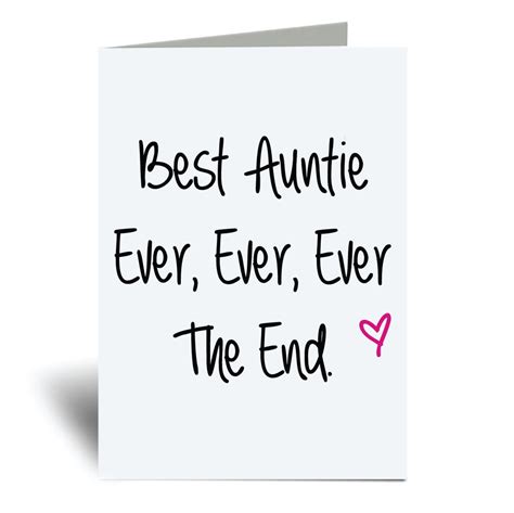 best auntie ever card greeting birthday card aunt aunty etsy