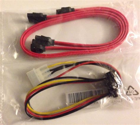 New Asus Oem Sata Cablex2 And Sata To Power Connector Cable Pn