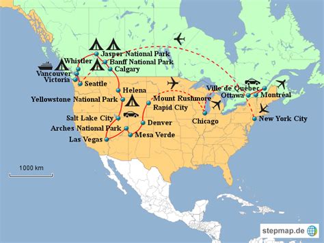Read latest breaking news, updates, and headlines. StepMap - USA & Kanada 2012 - Landkarte für Nordamerika