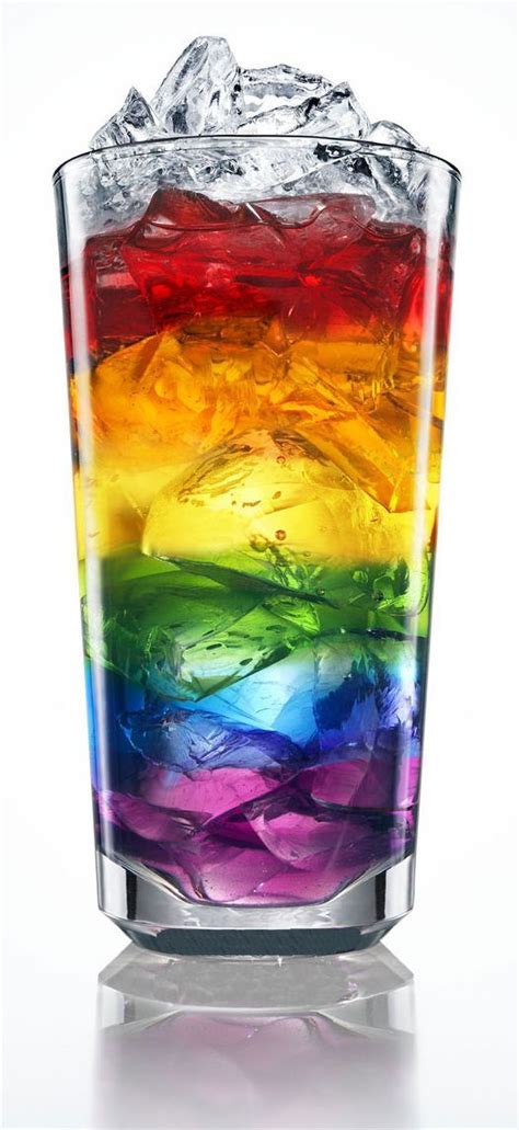 Cocktail Rainbow Drinks Rainbow Cocktail Rainbow