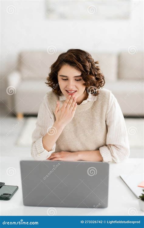 Young Sign Language Teacher Smiling While Stock Photo Image Of