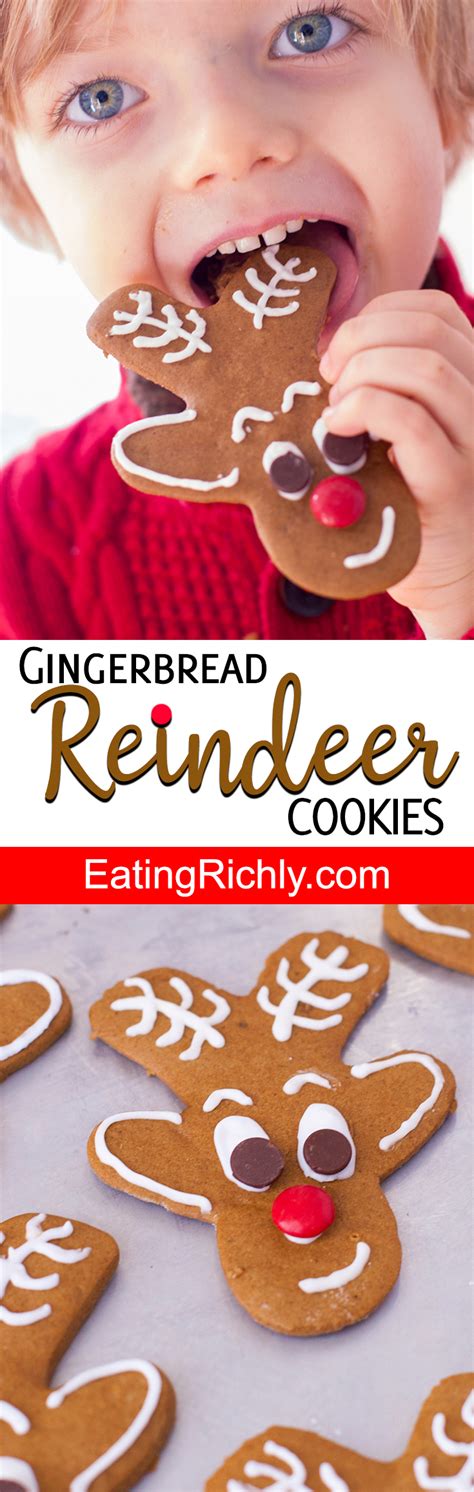 They were so super delicious. Upsidedown Gingerbread Man Made Into Reindeers / How To ...