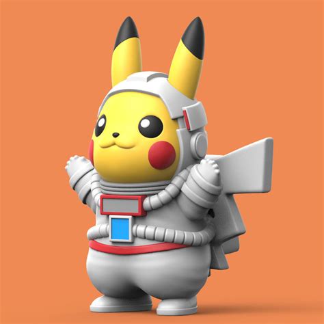 Pokemon Astronaut Pikachu 3d Model 3d Printable Cgtrader