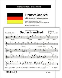 Deutschlandlied Deutsche Nationalhymne Von Joseph Haydn Alle Noten De