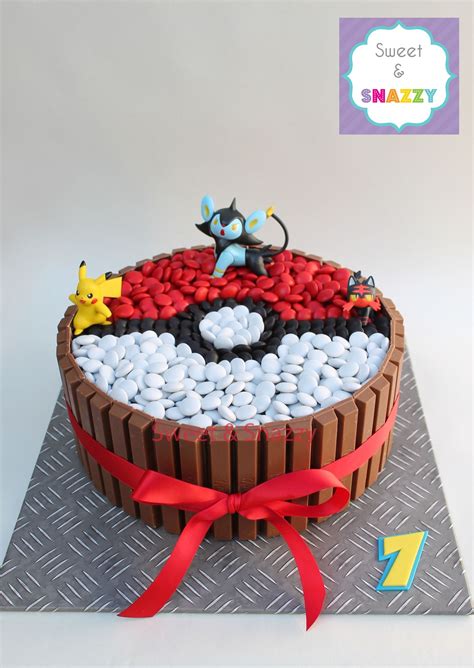 Pokemon Cake Pokemon Kitkat Cake By Sweet And Snazzy