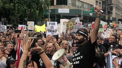 Over 2500 Activists Stage Historic March For Animal Liberation In Nyc
