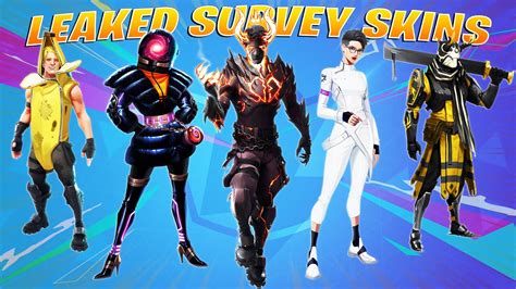 All Leaked Surveyconcept Skins Not Released Fortnite Youtube