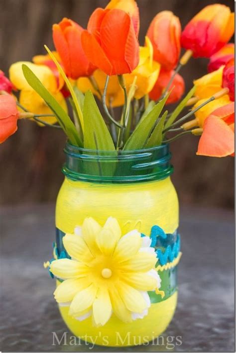 Diy Mason Jar Vase Mothers Day Ts Diy And Crafts