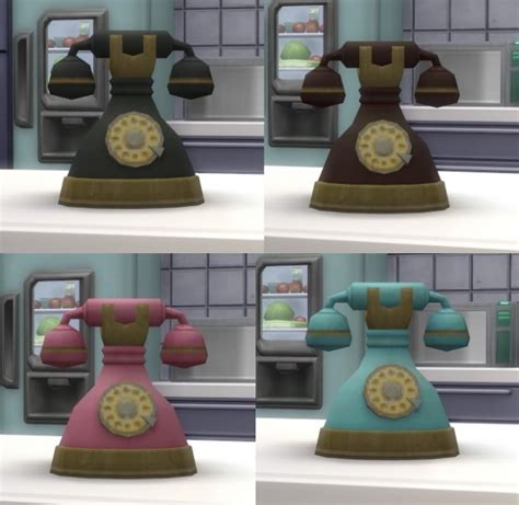 Vintage Rotary Phone By Biguglyhag At Simsworkshop Sims 4 Updates