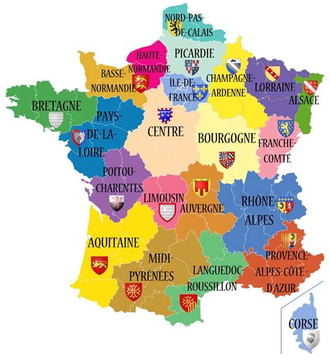 Mapa De Las Regiones Francesas France Geography Regions Of France