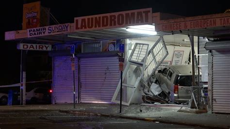 Car Smashes Into Laundromat Portage Road Papatoetoe Youtube