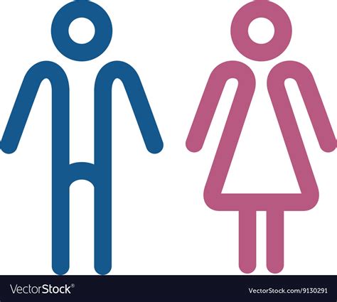 Male And Female Sign Royalty Free Vector Image