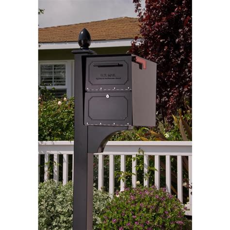 Architectural Mailboxes Oasis Classic Locking Post Mount Parcel Mailbox