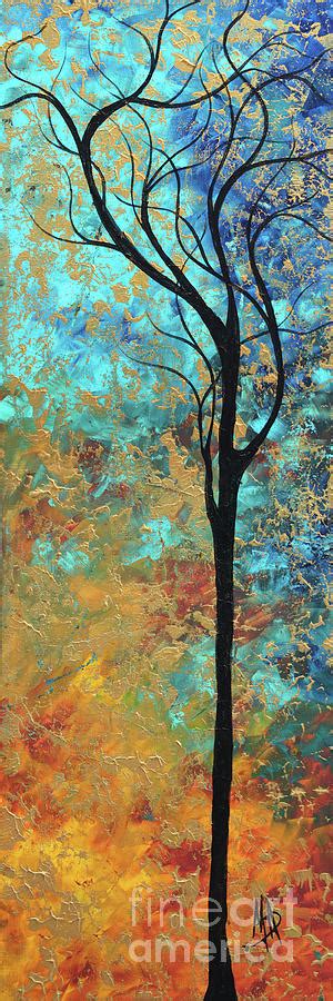 1stdibs is a premier online marketplace for furniture and décor. Abstract Tree Art Original Painting Gold Textured Overlay ...