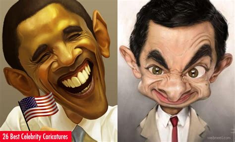 Best And Beautiful Celebrity Caricatures For Your Inspiration