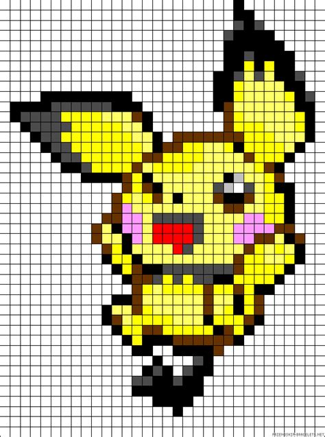 Pokemon Pixel Art Grid Pichu Pixel Art Grid Gallery