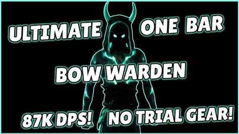Ultimate One Bar Bow Warden 85k Dps Easy Rotation Deadlands Eso