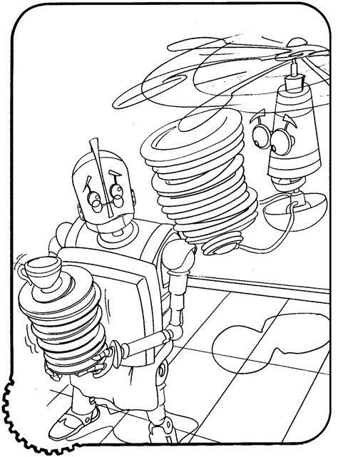 • the monster also has a spiky tuft on. Robots for children - Robots Kids Coloring Pages