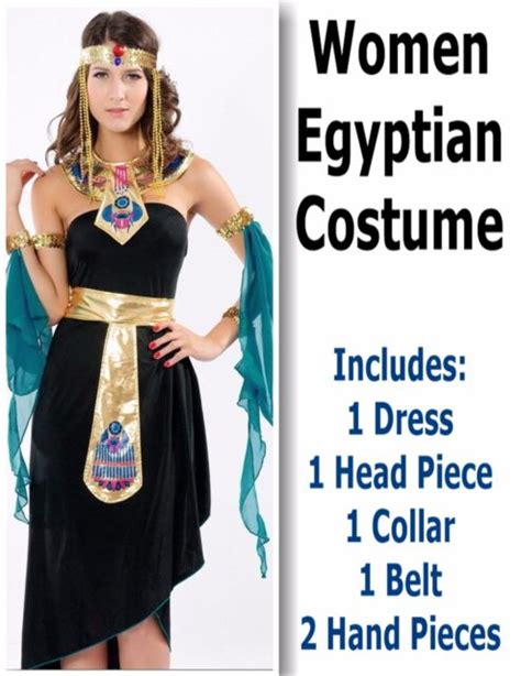 women halloween adult lady egyptian costume tunic dress event party set ebay