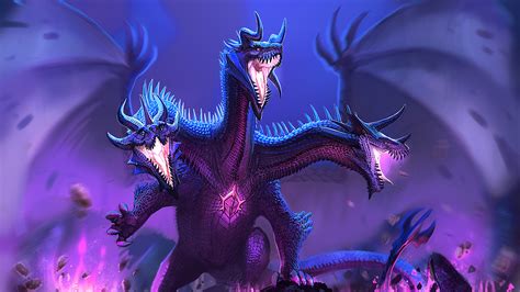 Three Face Dragon 4k Hd Artist 4k Wallpapers Images Backgrounds