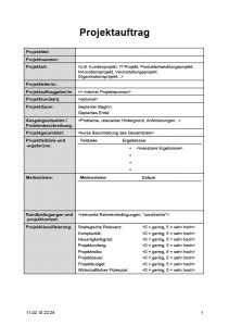 Und mit einem muster für eine pressemitteilung geht dies wesentlich leichter. Projektauftrag - Vorlage zum kostenlosen Download ...