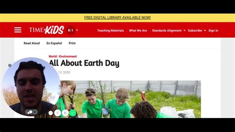 Earth Day Article Time For Kids Youtube