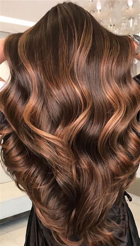 39 Best Autumn Hair Colours And Styles For 2021 Dark Brown Hair With Sparkling Amber